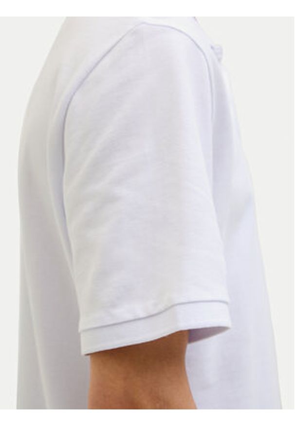 Jack & Jones - Jack&Jones Polo Hudson 12269238 Biały Regular Fit. Typ kołnierza: polo. Kolor: biały. Materiał: bawełna