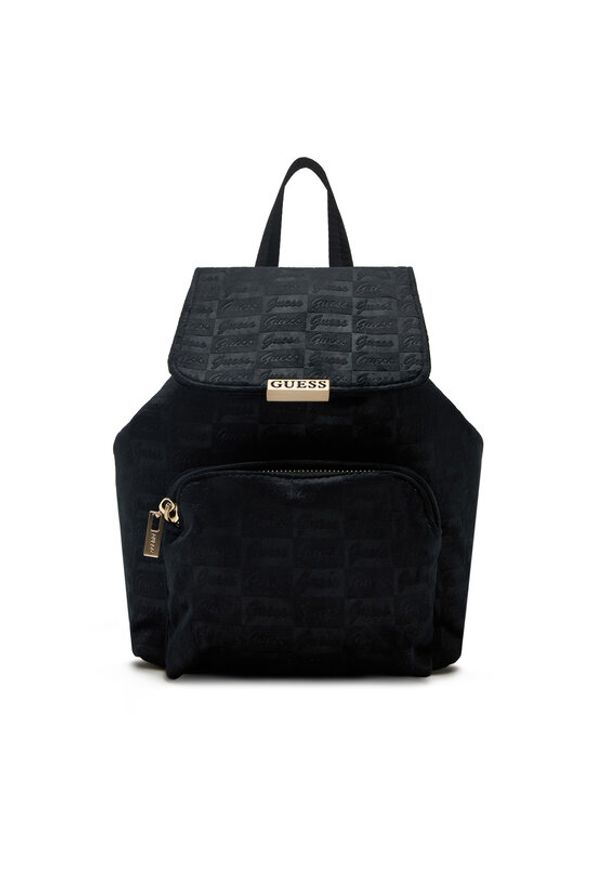 Guess Plecak V5BZ11 WF800 Czarny. Kolor: czarny. Materiał: materiał