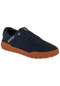CATerpillar - Buty sportowe Sneakersy męskie, Hex+ Canvas. Zapięcie: sznurówki. Kolor: niebieski. Materiał: guma, materiał, tkanina, syntetyk. Szerokość cholewki: normalna. Sport: turystyka piesza