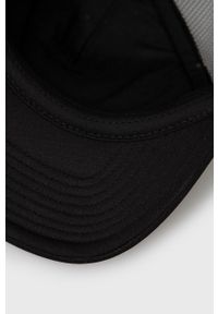 Quiksilver czapka kolor czarny z aplikacją. Kolor: czarny. Wzór: aplikacja #2