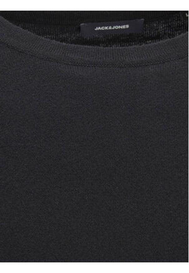 Jack & Jones Sweter Emil 12208364 Czarny Regular Fit. Kolor: czarny. Materiał: bawełna