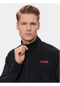 Hugo Bluza Linked 50505128 Czarny Regular Fit. Kolor: czarny. Materiał: bawełna