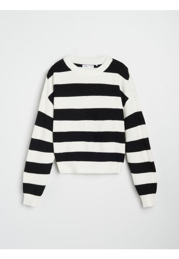 Sinsay - Sweter w paski - wielobarwny. Wzór: paski