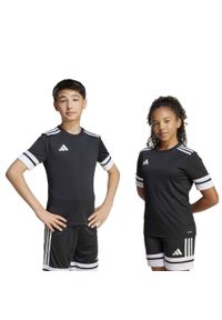 Adidas Sport Squa25 Jsy Y Koszulka Dzieci. Kolor: czarny, biały, wielokolorowy. Sport: piłka nożna