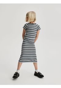 Reserved - Długa spódnica w paski - wielobarwny. Materiał: dzianina, wiskoza. Długość: długie. Wzór: paski #1