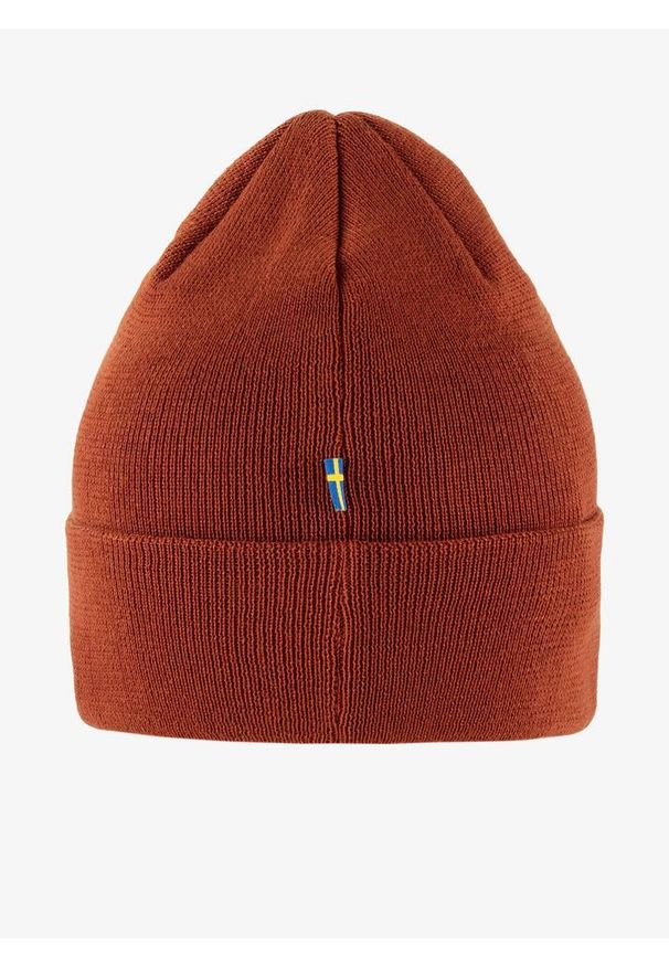 Fjällräven - Czapka zimowa Fjallraven Vardag Classic Beanie - terracotta brown. Kolor: czerwony. Sezon: zima. Styl: sportowy