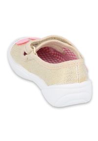 Befado obuwie dziecięce 209P035 różowe złoty. Kolor: różowy, wielokolorowy, złoty. Materiał: bawełna, tkanina #5