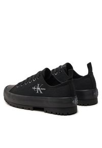 Calvin Klein Jeans Trampki Lugged Hybrid Laceup Ml Mtr YW0YW01505 Czarny. Kolor: czarny. Materiał: materiał