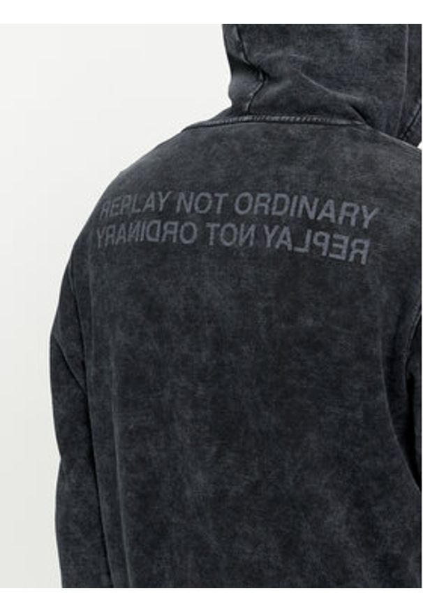 Replay Bluza M6829.000.23688M Czarny Regular Fit. Kolor: czarny. Materiał: bawełna