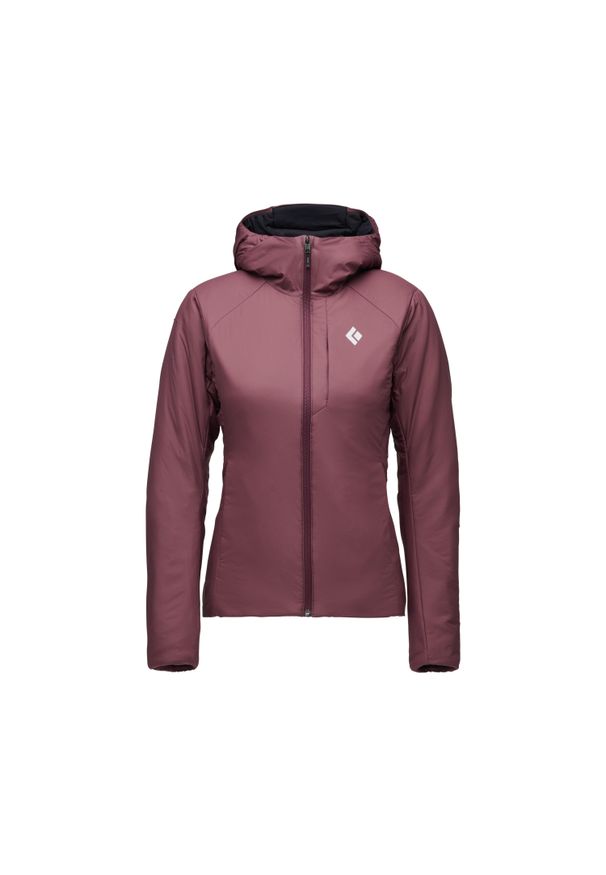 Bluza damska z kapturem Black Diamond First Light Stretch. Typ kołnierza: kaptur. Kolor: wielokolorowy, fioletowy, czerwony, zielony. Sport: wspinaczka