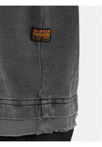 G-Star RAW - G-Star Raw T-Shirt Washed Distressed D28896-E401 Czarny Relaxed Fit. Kolor: czarny. Materiał: bawełna #3