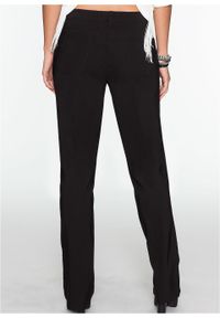 Spodnie ze stretchem BOOTCUT bonprix czarny. Kolor: czarny #5