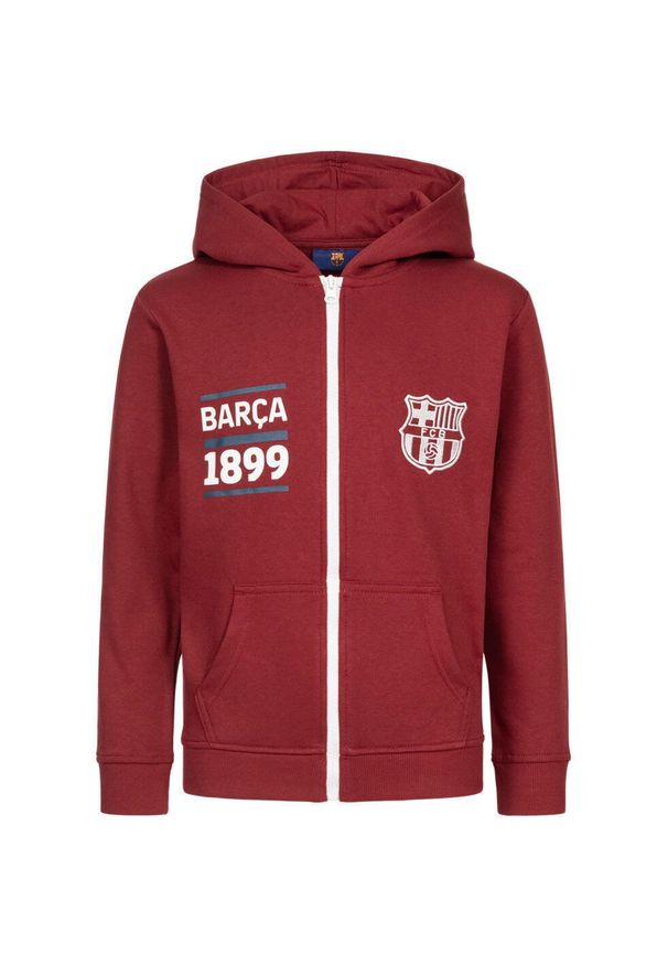 Bluza Dziecięca FC Barcelona Bordeaux 116 - Styl i Komfort. Kolor: czerwony. Sport: piłka nożna