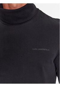 Karl Lagerfeld - KARL LAGERFELD Golf 755032 534226 Czarny Regular Fit. Typ kołnierza: golf. Kolor: czarny. Materiał: bawełna