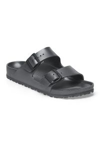Birkenstock Arizona EVA Metallic Anthracite Klapki damskie. Okazja: na plażę. Kolor: szary. Materiał: materiał. Wzór: paski. Sezon: lato. Styl: elegancki, wakacyjny #3