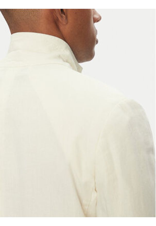 Liu Jo Marynarka QA5268 T4346 Beżowy Regular Fit. Kolor: beżowy. Materiał: len