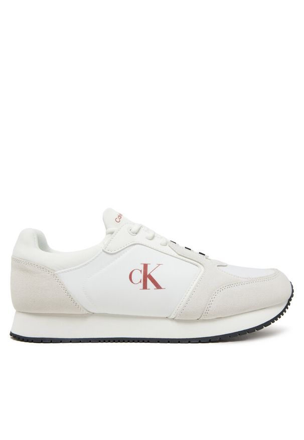 Sneakersy Calvin Klein Jeans. Kolor: biały