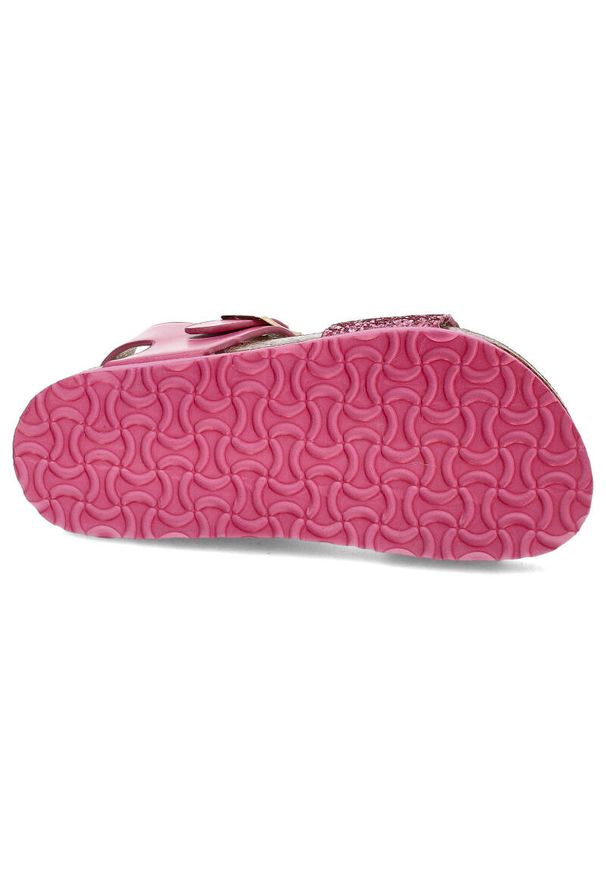 Big-Star - Różowe Sandały Big Star Śliczne Obuwie Dla Dziewczynki. Zapięcie: pasek. Kolor: różowy. Materiał: materiał. Wzór: paski. Sezon: lato