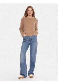 Kontatto Sweter 3M0863C Beżowy Relaxed Fit. Kolor: beżowy. Materiał: syntetyk #5