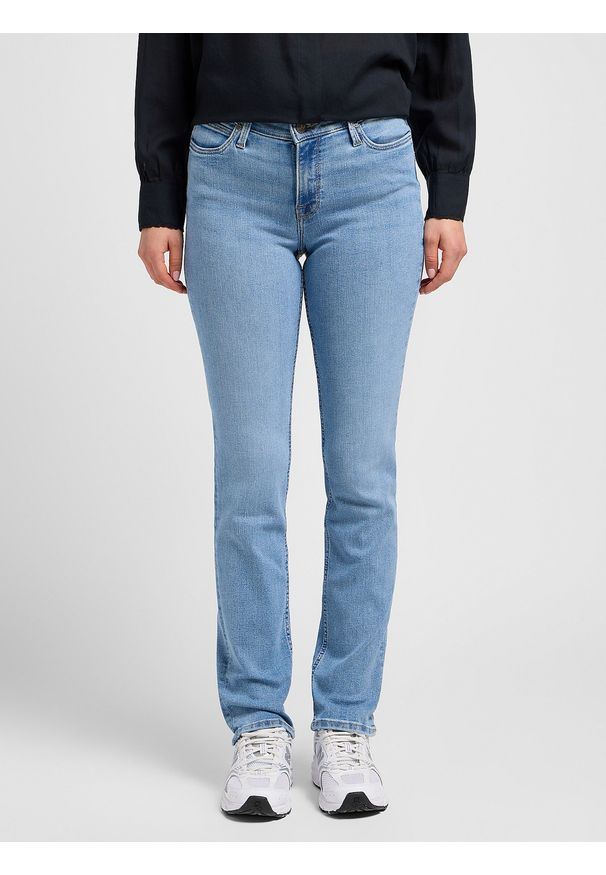 Lee - DAMSKIE SPODNIE LEE MARION STRAIGHT PARTLY CLOUDY 112318859