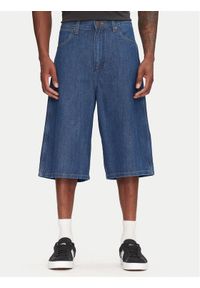 Wrangler Szorty jeansowe Jort 112362550 Niebieski Oversize. Kolor: niebieski. Materiał: bawełna