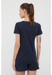 Emporio Armani Underwear piżama bawełniana 164565.2R255 kolor granatowy bawełniana. Kolor: niebieski. Materiał: bawełna #4