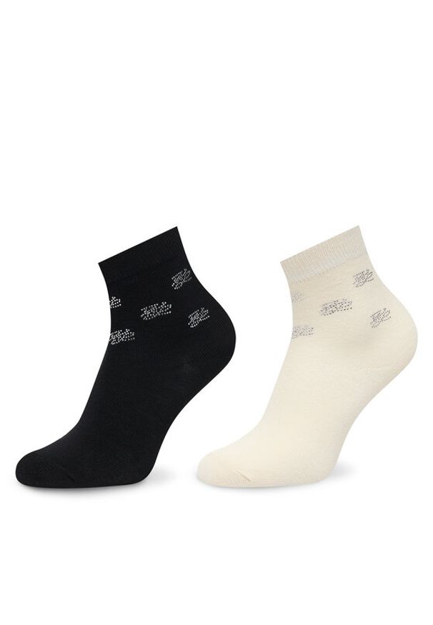 Karl Lagerfeld - KARL LAGERFELD Skarpety długie A2W47008 Czarny. Kolor: czarny. Materiał: bawełna