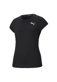 T-shirt z krótkim rękawem damski Puma ACTIVE. Kolor: czarny. Długość rękawa: krótki rękaw. Długość: krótkie