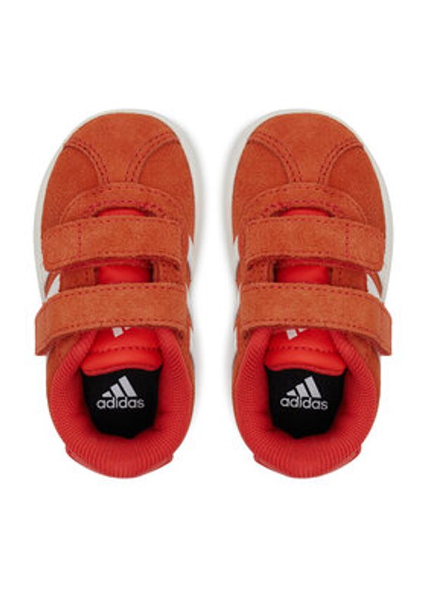 Adidas - adidas Sneakersy VL Court 3.0 JH6307 Czerwony. Kolor: czerwony. Materiał: zamsz, skóra