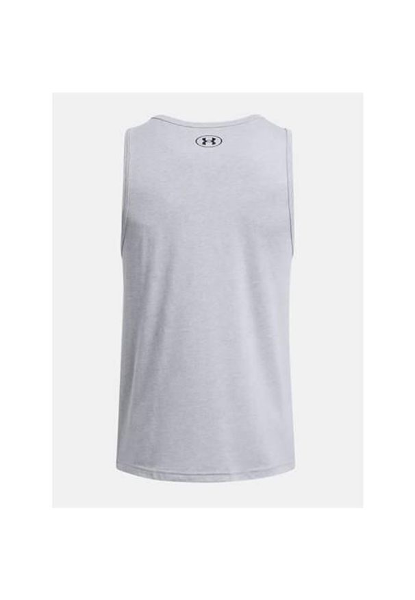 Koszulka treningowa męska Under Armour 1382883035. Kolor: szary. Długość rękawa: bez rękawów. Sport: koszykówka