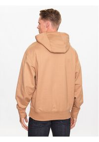 BOSS - Boss Bluza 50496661 Beżowy Oversize. Kolor: beżowy. Materiał: bawełna