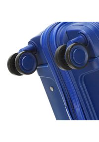 Wittchen - Zestaw jednokolorowych walizek z polipropylenu. Kolor: niebieski. Styl: elegancki #3