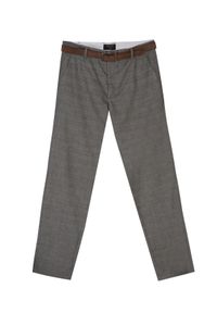 TOP SECRET - Spodnie tkaninowe z paskiem. Okazja: do pracy. Kolor: szary. Materiał: tkanina. Długość: długie. Sezon: jesień. Styl: klasyczny, elegancki #7