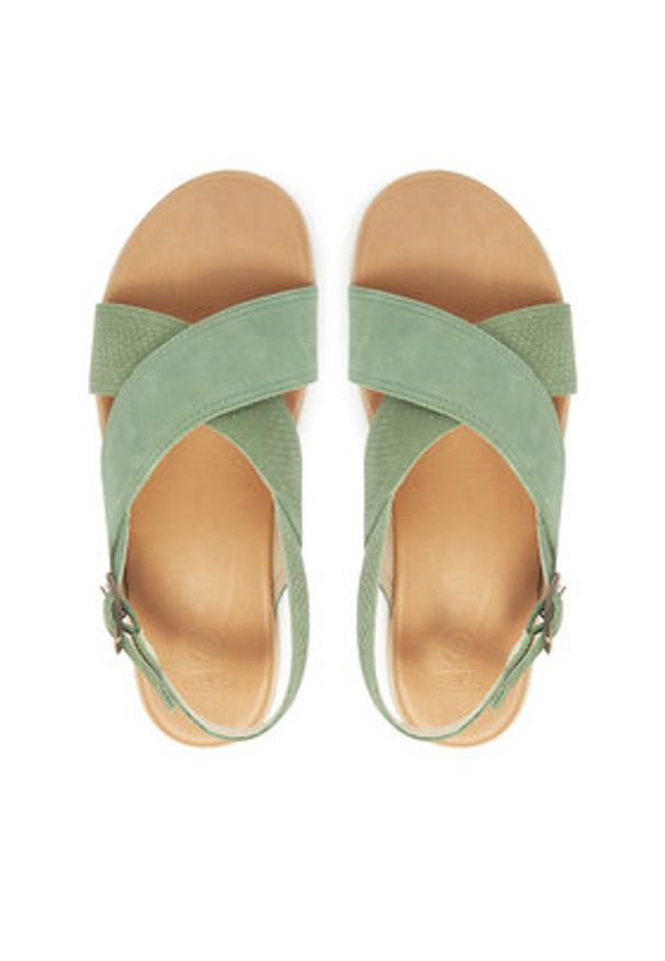 keen - Keen Sandały Elle Luxe Cross Strap 1030525 Zielony. Kolor: zielony. Materiał: nubuk, skóra