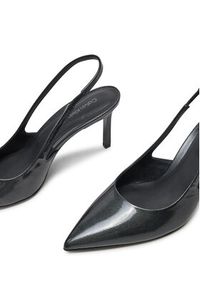 Calvin Klein Sandały Heel Slingback Pump 70 Saff Lth HW0HW02068 Czarny. Kolor: czarny. Materiał: skóra #5