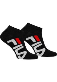 Fila - Skarpety unisex FILA invisible socks 2 pary. Kolor: czarny. Sport: turystyka piesza