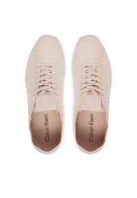 Calvin Klein Sneakersy Low Profile Run Mg Pol Mix Mat HW0HW03284 Beżowy. Kolor: beżowy. Materiał: skóra. Sport: bieganie #6