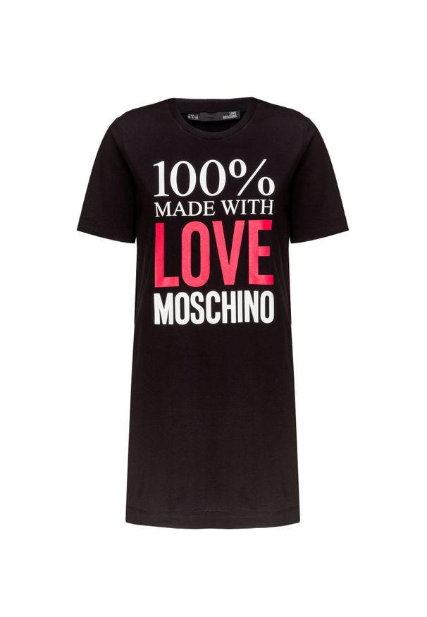 Love Moschino - Sukienka LOVE MOSCHINO. Okazja: na co dzień. Wzór: nadruk. Typ sukienki: proste. Styl: casual