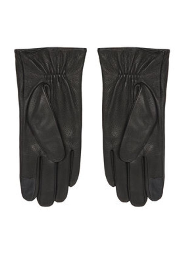 Calvin Klein Rękawiczki Męskie Classic LV04D8034G Czarny. Kolor: czarny. Materiał: skóra