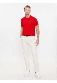 Tommy Jeans Polo DM0DM18312 Czerwony Slim Fit. Typ kołnierza: polo. Kolor: czerwony. Materiał: bawełna #4