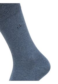 Calvin Klein Zestaw 3 par wysokich skarpet męskich 701234208 Granatowy. Kolor: niebieski. Materiał: materiał, bawełna #6