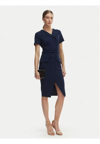 Rinascimento Sukienka koktajlowa CFC0127893003 Granatowy Slim Fit. Kolor: niebieski. Materiał: syntetyk. Styl: wizytowy #5