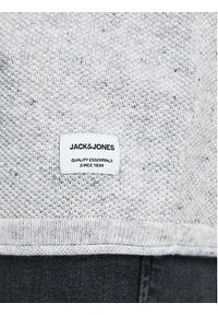 Jack & Jones - Jack&Jones Sweter Hill 12157321 Szary Regular Fit. Kolor: szary. Materiał: bawełna #7