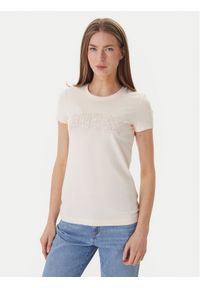 Guess T-Shirt W5GI04 J1314 Różowy Slim Fit. Kolor: różowy. Materiał: bawełna #1
