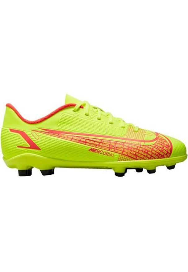 Buty piłkarskie dla dzieci Nike Vapor 14 Club Fgmg Junior. Zapięcie: sznurówki. Kolor: wielokolorowy. Materiał: materiał. Szerokość cholewki: normalna. Sport: piłka nożna