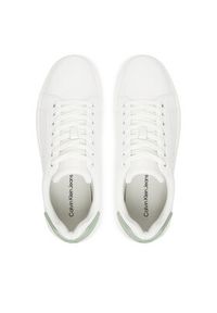 Calvin Klein Jeans Sneakersy YM0YM01296 Biały. Kolor: biały. Materiał: skóra #4
