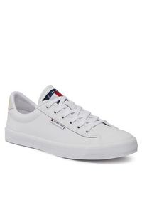 Tommy Jeans Sneakersy Th Central Cc And Coin Biały. Kolor: biały. Materiał: skóra #3