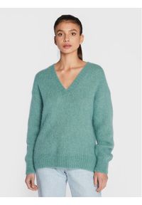 AMERICAN VINTAGE - American Vintage Sweter Pinobery PINO18IH22 Zielony Regular Fit. Kolor: zielony. Materiał: wełna. Styl: vintage #1