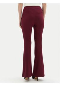 Motivi Spodnie materiałowe P040Q003468N Bordowy Flare Fit. Kolor: czerwony. Materiał: wiskoza #5