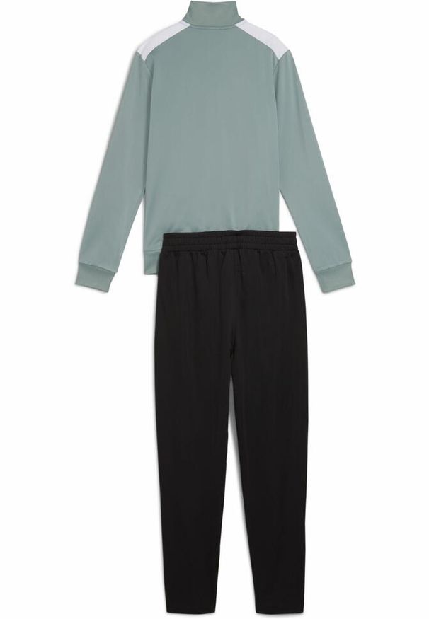 Puma - Damski dres z poliestru PUMA Green Moon. Kolor: zielony. Materiał: dresówka, poliester. Wzór: nadruk